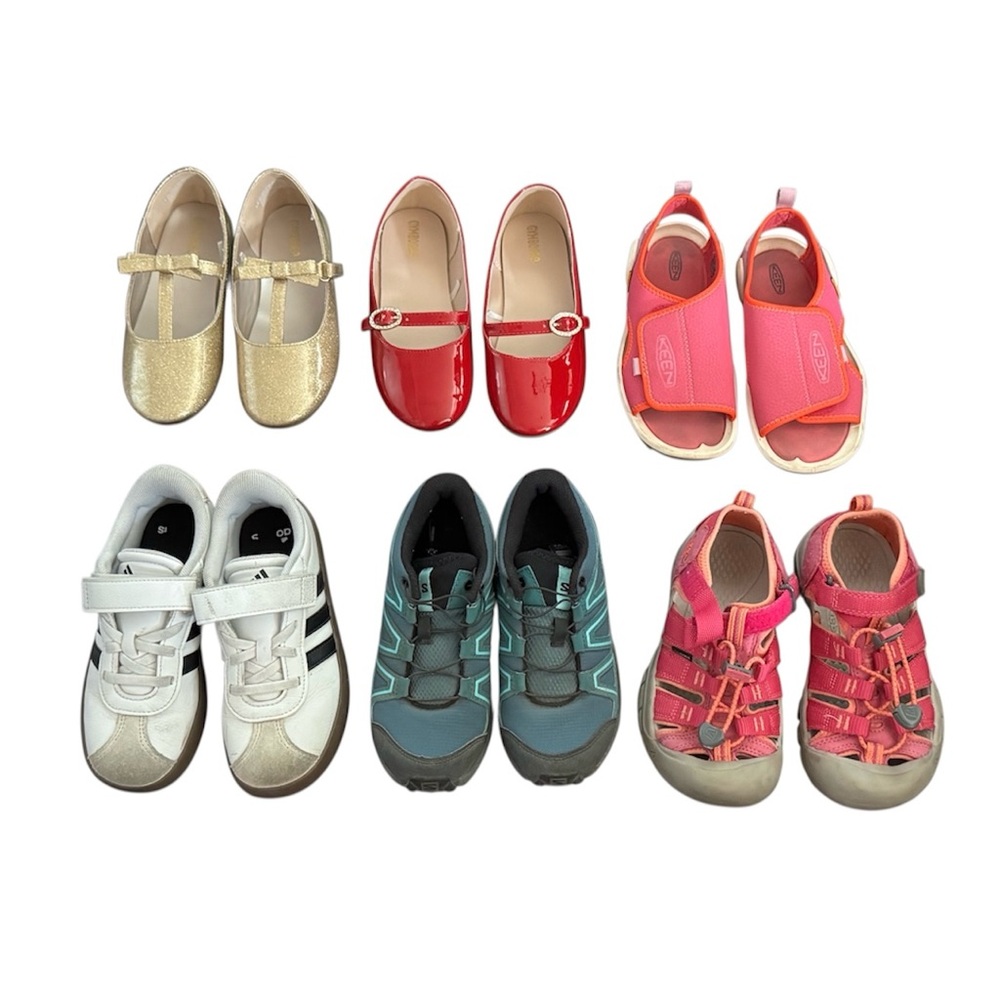 Bundle of Six pairs of shoes - Keen, Salomon, Adidas, Gymboree